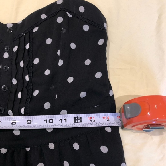 2/$25 Dynamite High-Low Hem Chiffon Polka Dot Dress - Picture 6 of 7